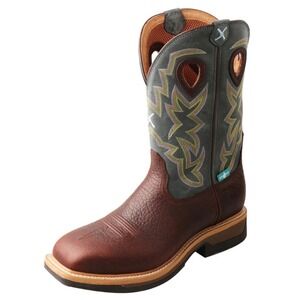 TWISTED X Men's Alloy Boot Work Cowboy Western Waterproof Square Toe Shoe 11.5